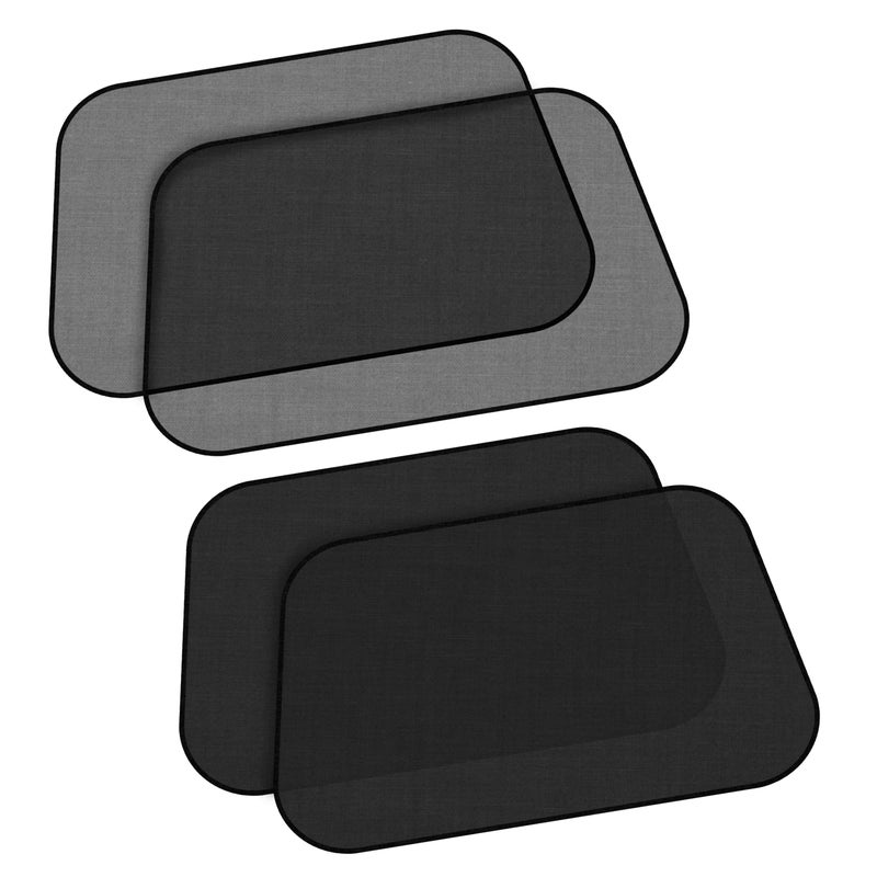 EcoNour Car Window Shade for Baby (4 Pack) | Cling Sun Shade for SUV, Van, RV, Bus & Pickup Truck | Sun Protection for Car Side Window | Sun Blocker Shade for Baby | X-Large 25" x 16" - Image 1